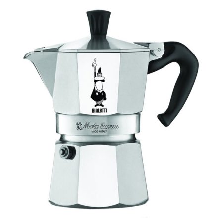 Bialetti Moka Express ezüst 3 személyes kotyogós kávéfőző