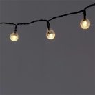 Iris Buborékgömb alakú 23mm/8 programos/6,5m/IPX3 szabványos/meleg fehér/30db LED-es/napelemes fényfüzér, fénydekoráció