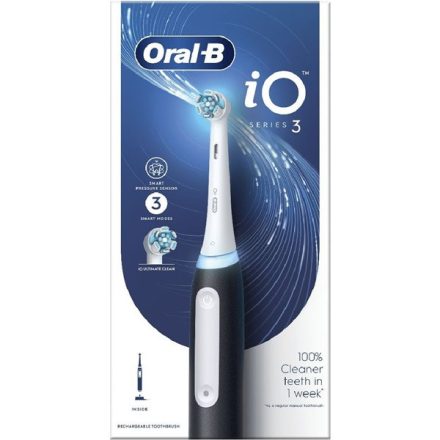 Oral-B iO series 3 Matt Black elektromos fogkefe