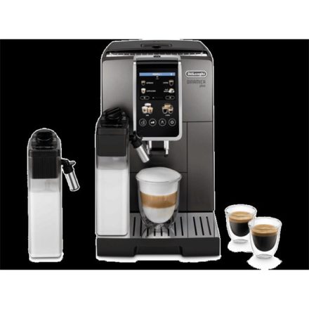 DeLonghi ECAM380.95.TB Dinamica Plus fekete tejhabosítóval automata kávéfőző