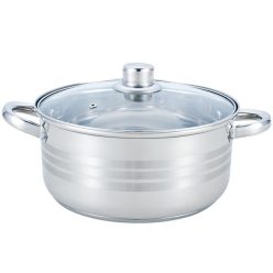   TOO KT-219 8,5 L-es fazék/lábas fedővel, 28cm-es konyhai rozsdamentes edény