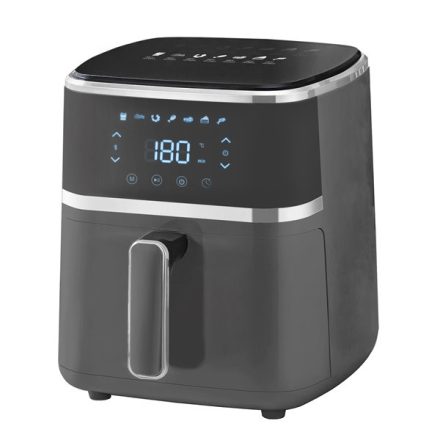 TOO AF-140B-1350 W fekete 5 L forrólevegős sütő digitális vezérléssel (air fryer)