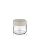 IRIS C-00113 Ring üveg tároló 300ml, fekete, elfántcsont vagy szürke színű