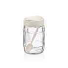 IRIS C-00171 Prizma üveg tároló kanállal 380ml, antracit, zöld vagy piros színű