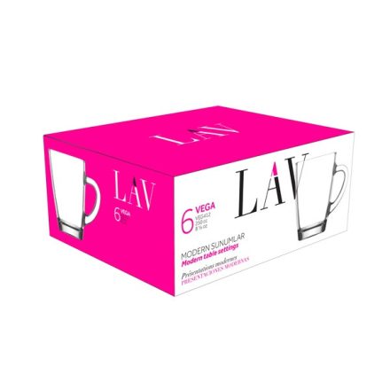 LAV Vega Mug 250ml bögre szett 6 darabos LV-VEG412F