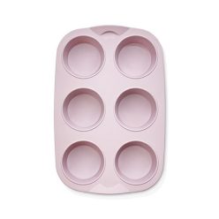   IRIS szilikon muffin sütőforma 6 darabhoz, szürke, fekete vagy piros színű SL-3208