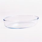 BORCAM ovális hőálló üvegedény 2.360ml, 306*216*60mm 