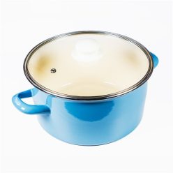   TOO LINE BLUE 3,65 literes, 22cm átmérő, 11cm magasságú lábas (fazék) üveg fedővel