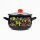 TOO BELLY FARM BLACK 2,8 literes, 18cm átmérő, 12cm magasságú lábas (fazék) üveg fedővel
