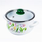 TOO BELLY TULIP 4,8 literes, 22cm átmérő, 14cm magasságú lábas (fazék) üveg fedővel