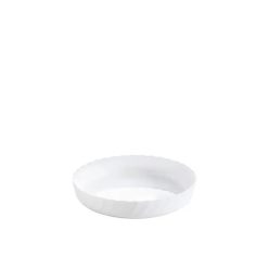   Luminarc Trianon kerek sütőtál ás tálaló, 26 cm, fehér, bordázott, hőálló