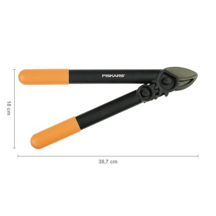 FISKARS PowerGear műanyag fogaskerekes ágvágó, rávágó pengével  (S) L31