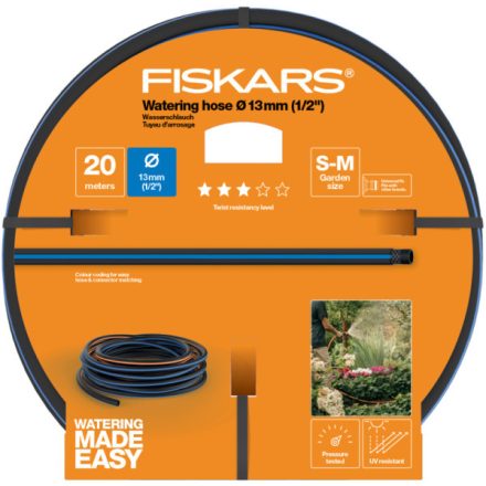 FISKARS Solid locsolótömlő 13 mm (1/2") 20 m Q3