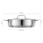 FISKARS All Steel sütőedény (28 cm) ceratec bevonattal