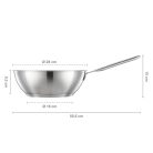 FISKARS All Steel Pure wok serpenyő  (28 cm)