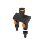 FISKARS Comfort 2 utas csaptelep csatlakozó, multi, be/ki