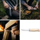 FISKARS Norden outdoor kés, bőr tokkal