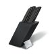 VICTORINOX Swiss Modern késkészlet, 6 késsel, blokkban, fekete