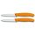 VICTORINOX Swiss Classic hámozókés, recézett pengével (8 cm) 2 részes, narancssárga