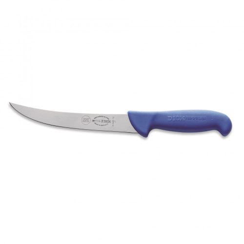 DICK ErgoGrip henteskés (18 cm) merev, ívelt, vékony, kék