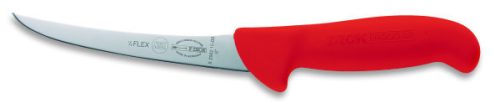 DICK ErgoGrip csontozókés, fél flexibilis pengével (13 cm) ívelt, normál, piros