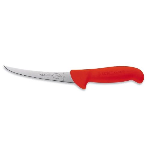 DICK ErgoGrip csontozókés, fél flexibilis pengével (15 cm) ívelt, normál, piros