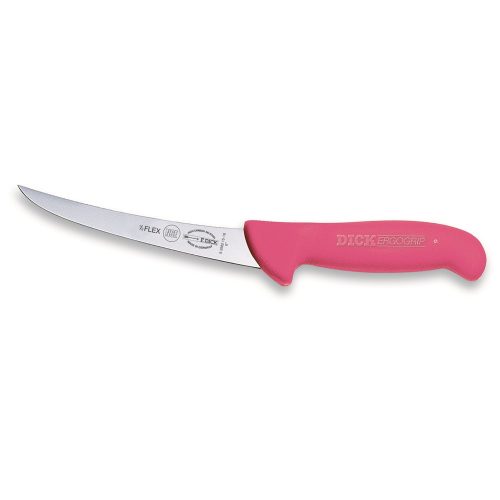 DICK ErgoGrip csontozókés, fél flexibilis pengével (15 cm) ívelt, normál, pink
