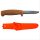 MORAKNIV Floating kés (S) recézett pengével, parafa markolattal, tokkal, narancssárga