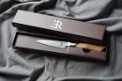 RYDA KNIVES A-73 hámozókés (9 cm) damaszkuszi acél